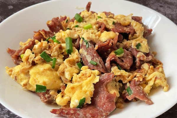 Scrambled Egg With Meat